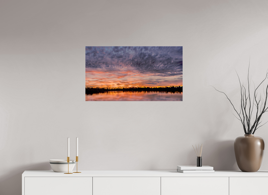 80 x 45 cm, Tirage photo sous Verre acrylique Reflets d’un Même Ciel VII – Dernier Chant du Soir