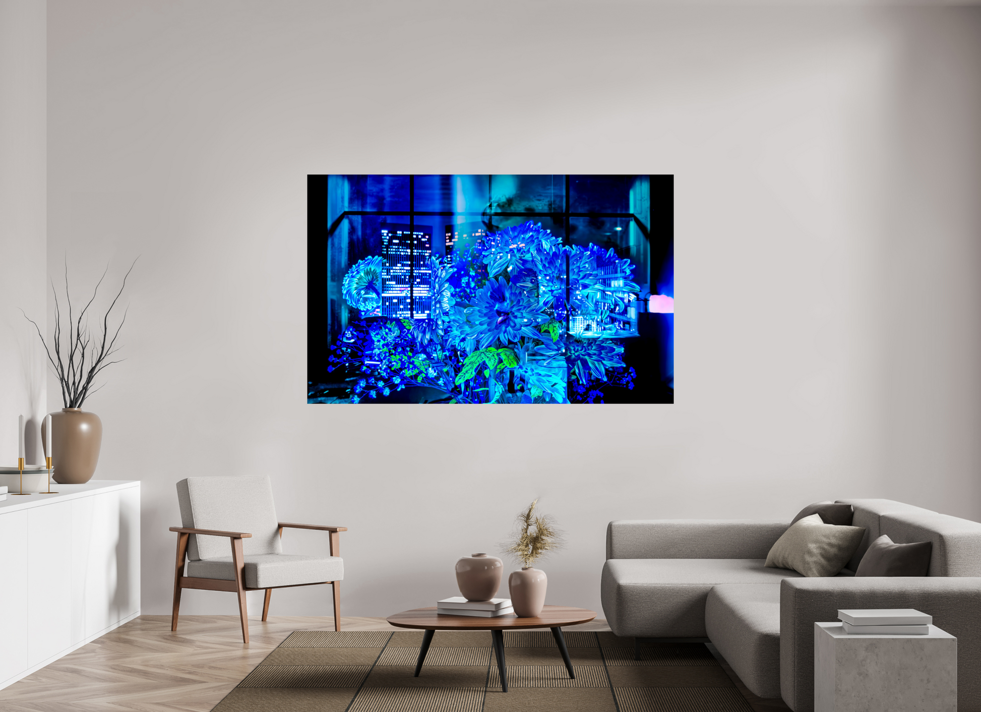 192 x 120 cm, 1 Tirage simple sur papier photo Fuji Crystal Pearl Le jardin secret des gratte-ciels