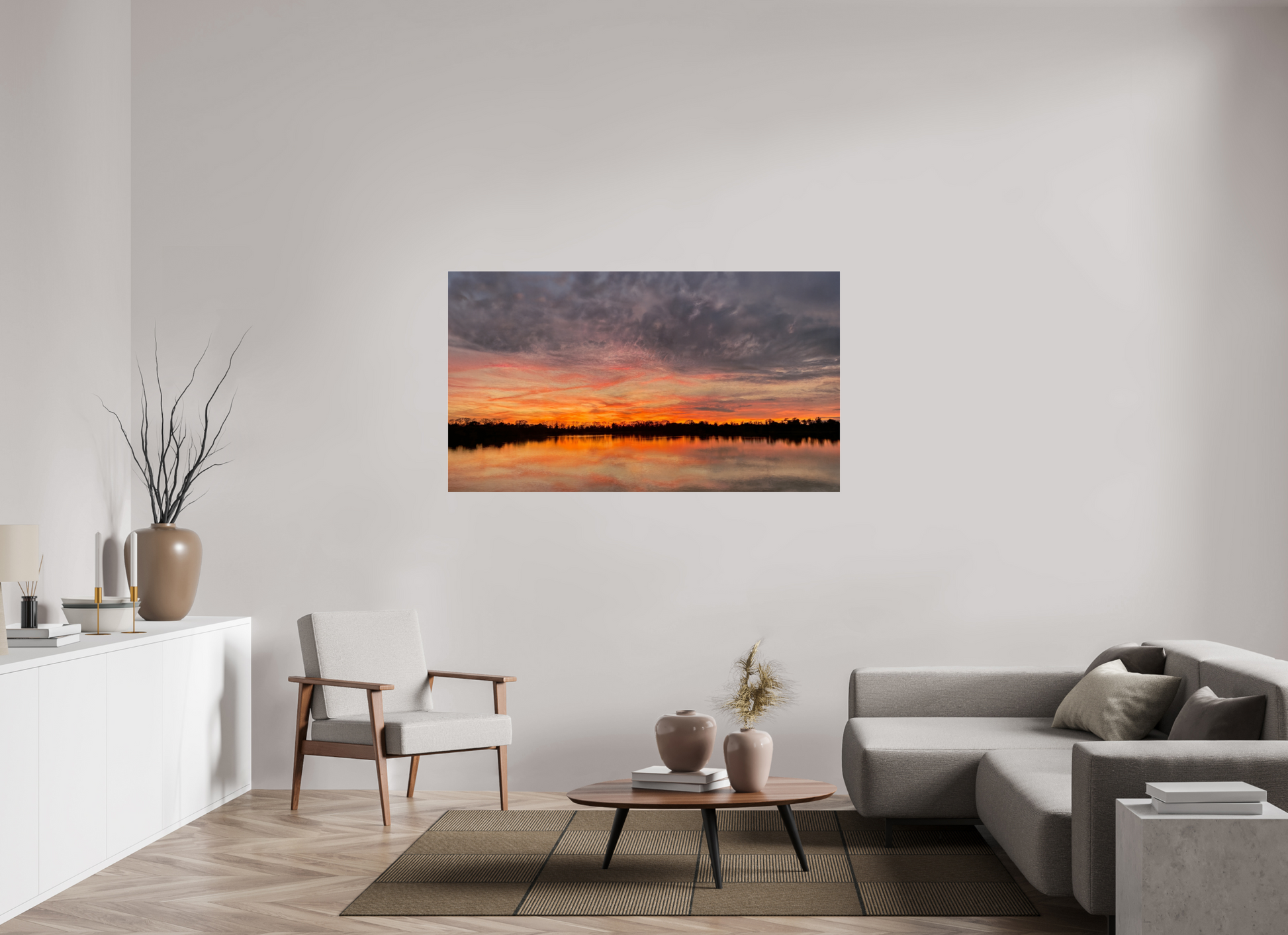 160 x 90 cm, Tirage photo sous Verre acrylique Reflets d’un Même Ciel VIII – Quand le Ciel se Penche