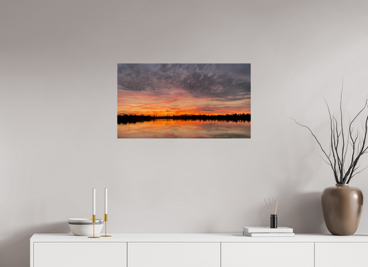 80 x 45 cm, Tirage photo sous Verre acrylique Reflets d’un Même Ciel VIII – Quand le Ciel se Penche
