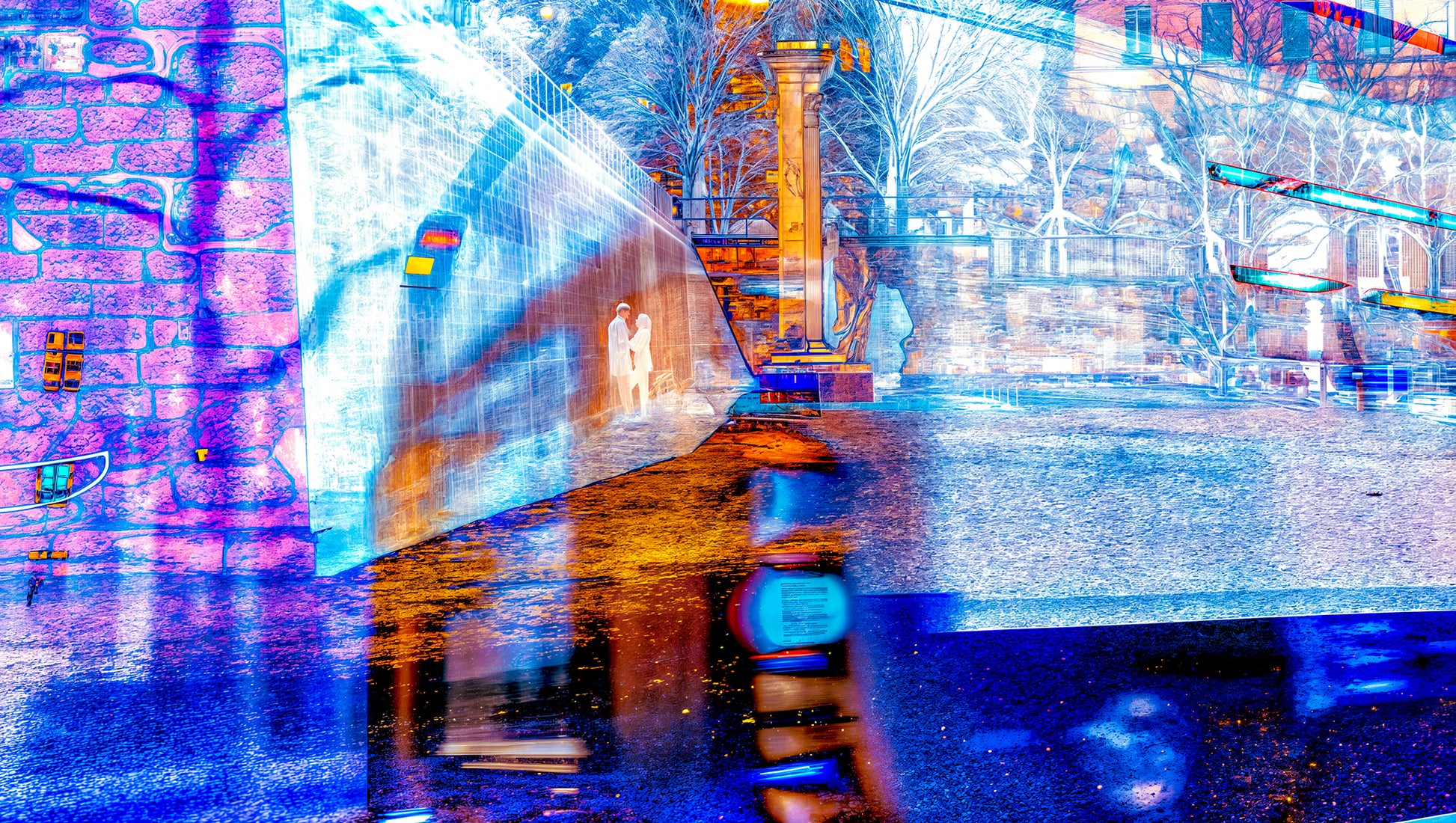 The wall of light didn't interrupt anything.