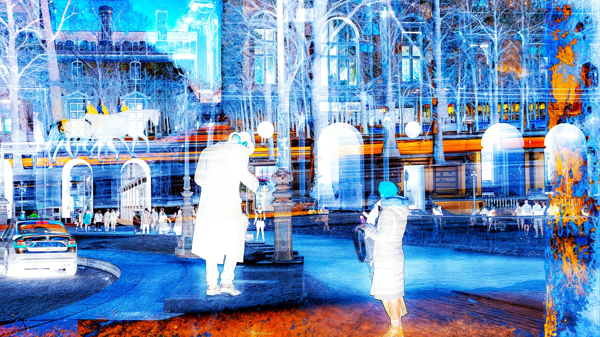 What the city shows to those who stop