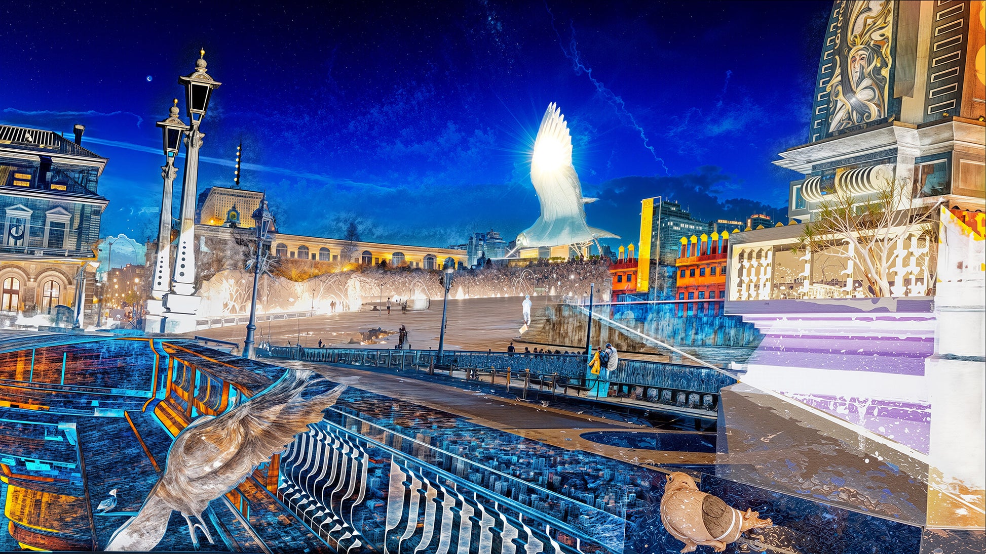 Les oiseaux gardaient la ville pendant que nous dormions