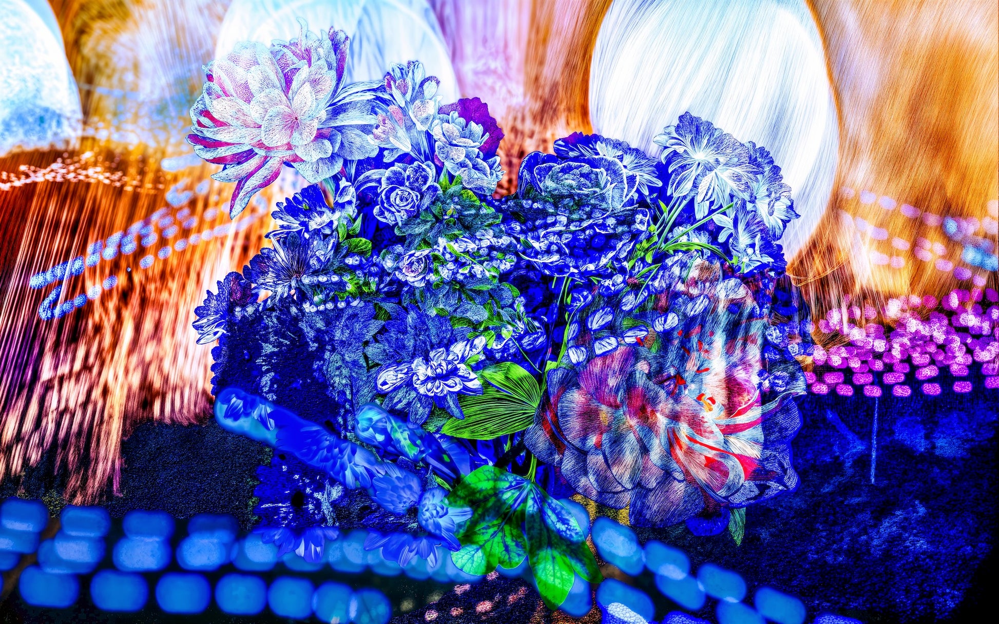 The luminous breath of the flowers