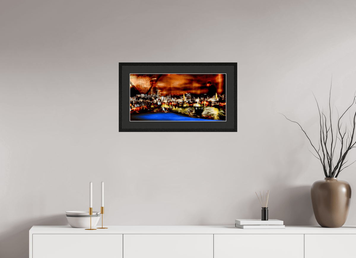 Promeneur des nébuleuses urbaines - Idealart