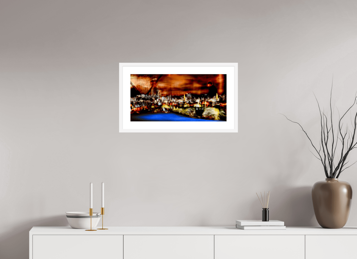 Promeneur des nébuleuses urbaines - Idealart