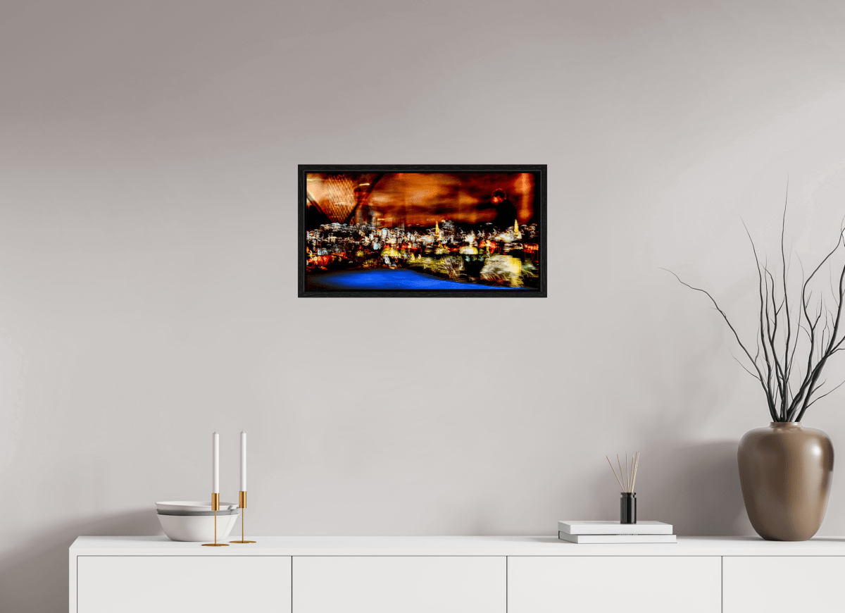 Promeneur des nébuleuses urbaines - Idealart