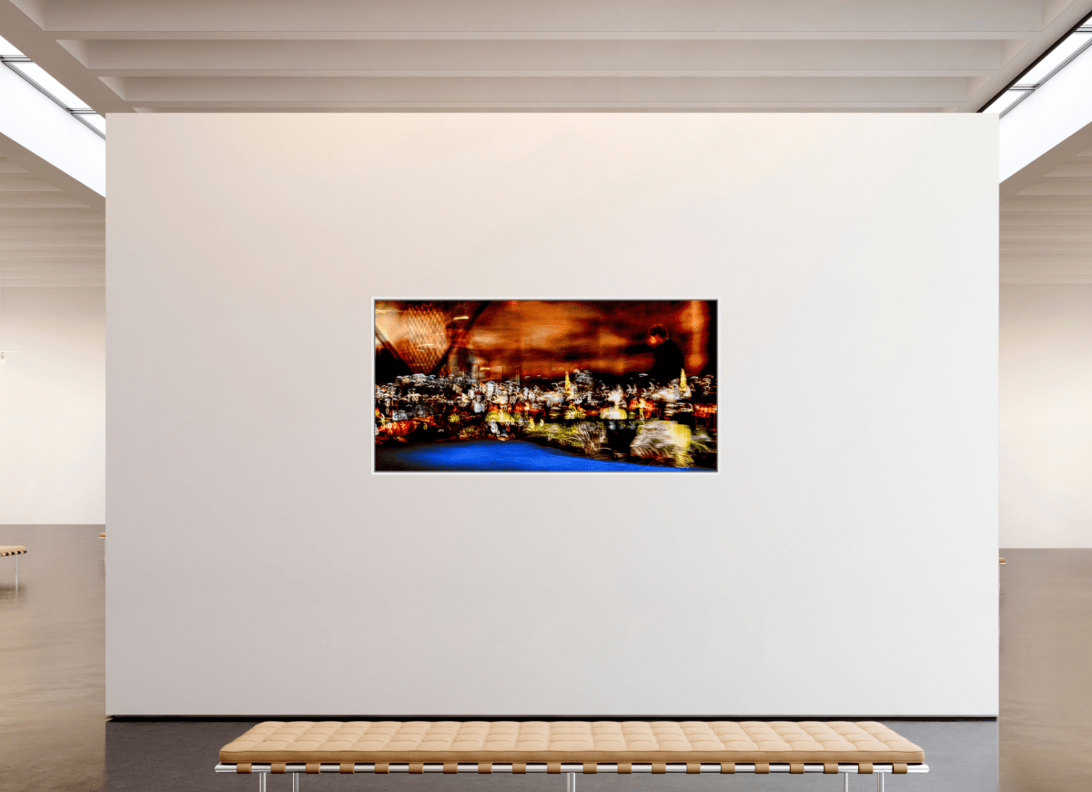 Promeneur des nébuleuses urbaines - Idealart