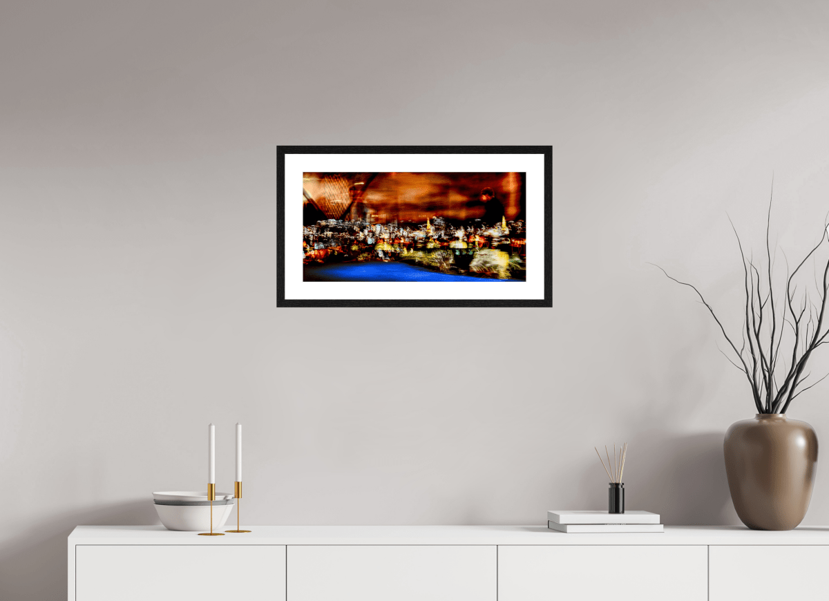 Promeneur des nébuleuses urbaines - Idealart